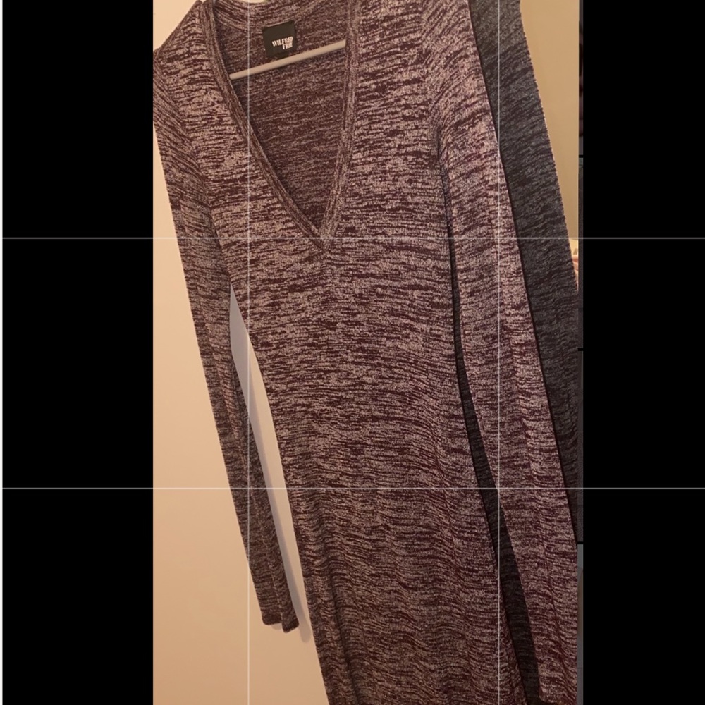 Wilfred Free Purple Midi Long Sleeve Dress 💜